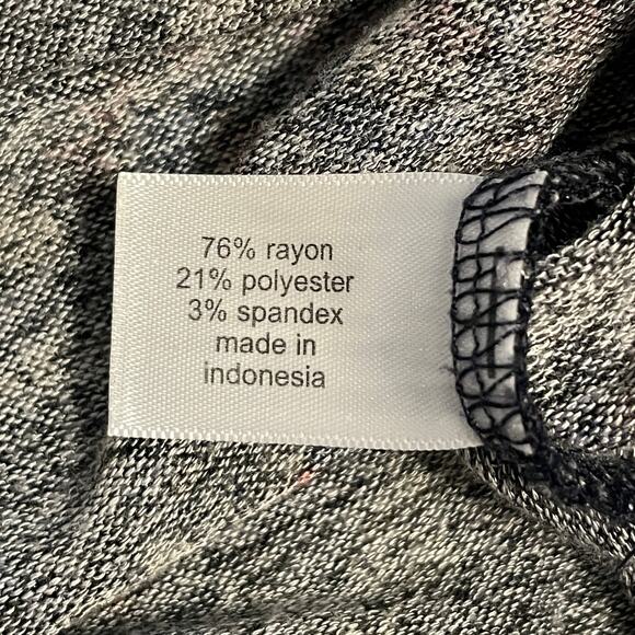 Lane Bryant Tulip-Hem Sweater Tunic Womens Size 14/16 Muted Black Multicolor Top - Picture 7 of 9